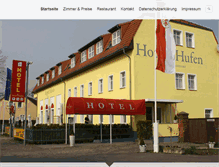 Tablet Screenshot of hotel4hufen.de